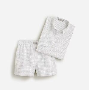NWT JCREW cropped boxer Pajamas set